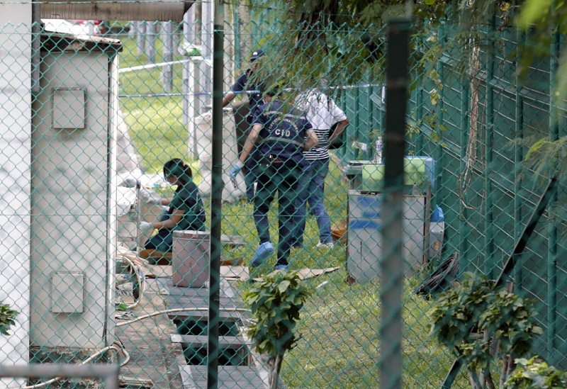 A 54-year-old woman was found dead in a canal near Tanah Merah Ferry Terminal on Nov 25, 2016. u00e2u20acu201d TODAY pic