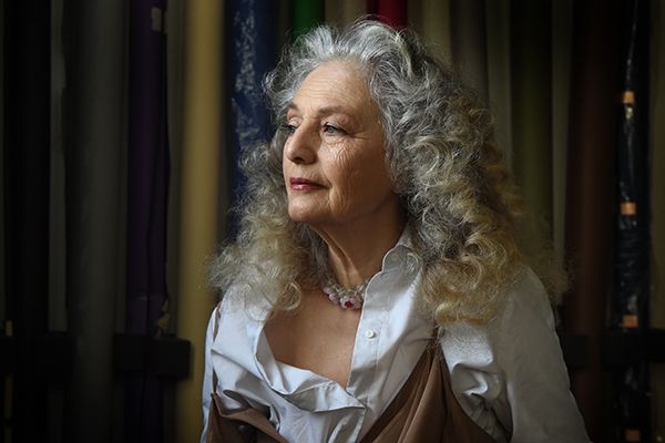 Olga Kondrasheva, 71, poses for a photographer in Moscow. u00e2u20acu201d AFP pic