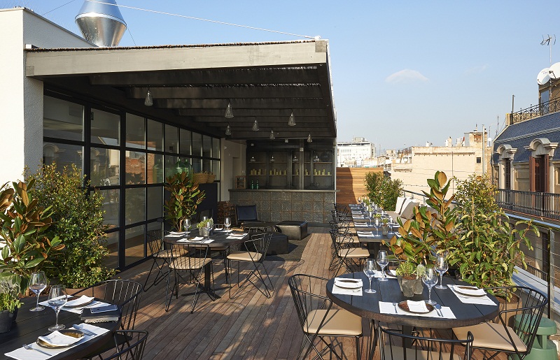 An undated handout photo of the El Sueno rooftop bar at the Serras Hotel in Barcelona, Spain. u00e2u20acu201d Picture by Design Hotels via The New York Times