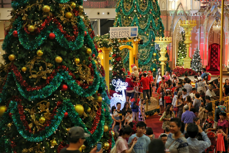 Christmas trees and decorations on display at the Pavilion mall in Kuala Lumpur December 19, 2016. u00e2u20acu201d Picture by Saw Siow Feng