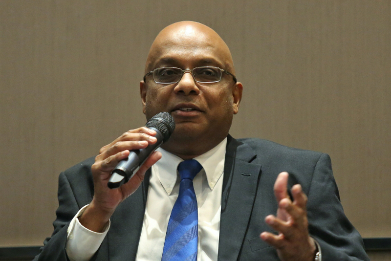 Jones Lang Wootton Executive Director Prem Kumar speaks at PropertyGuru’s 2017 Property Outlook Forum in Kuala Lumpur December 1, 2016.