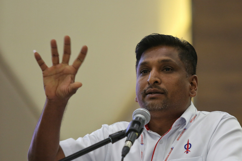 David Marshel speaks at the DAP National Conference 2016 in Shah Alam December 4, 2016. u00e2u20acu201d Picture by Saw Siow Feng
