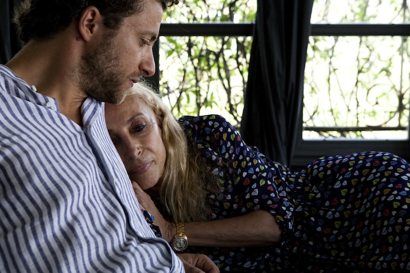 Franca Sozzani, the longtime editor of Italian Vogue, with her son, the documentarian Francesco Carrozzini, at home in Portofino, Italy, Aug. 18, 2016. u00e2u20acu201d NYT pic