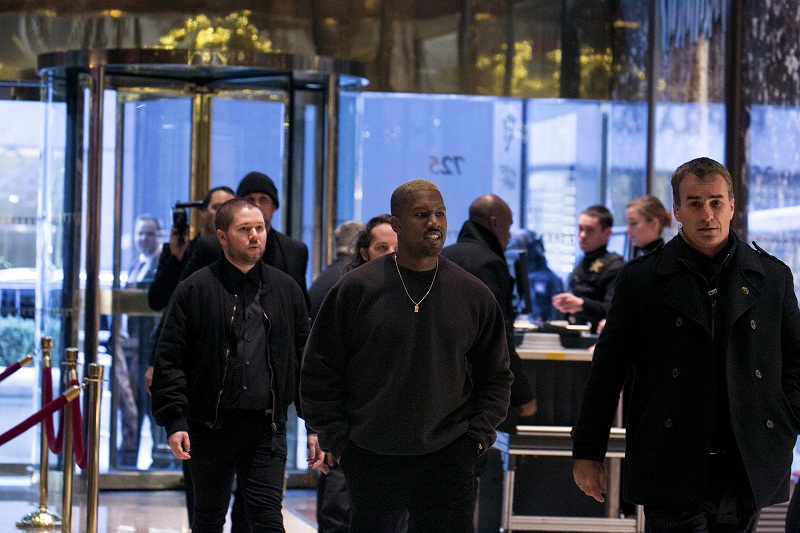 A newly-blond Kanye West arrives at Trump Tower in Manhattan to meet with the president-elect, December 13, 2016. u00e2u20acu201d Sam Hodgson/The New York Times