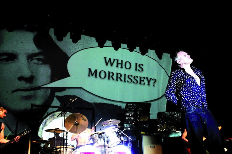 Morrissey in concert at Fort Gate, Fort Canning Park, in 2012. u00e2u20acu201d TODAY pic 