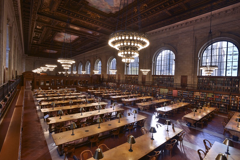 The Rose Reading Room at the New York Public Library, which was reopened after a two-year renovation, in New York, December 2, 2016. — Picture by Philip Greenberg/The New York Times