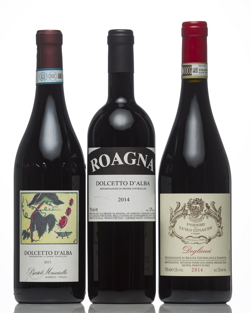 Bottles of Dolcetto d’Alba, the easygoing Italian red, in New York, November 22, 2016. In Piedmont, where the grape hails from, dolcetto is the everyday wine, supplemented by barbera, with nebbiolo to be treasured for special occasions. — Picture by Tony Cenicola/The New York Times