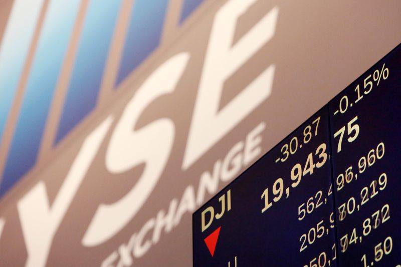 A screen shows the Dow Jones Industrial Average as the market closes at the New York Stock Exchange (NYSE) in Manhattan December 22, 2016. u00e2u20acu2022 Reuters pic