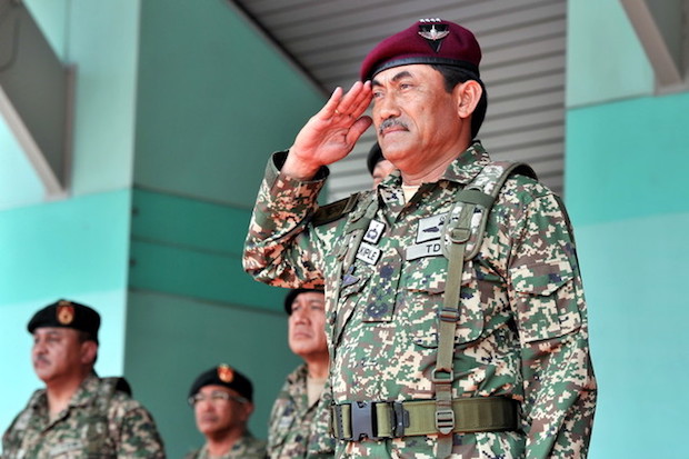 Gen Datuk Seri Zulkiple Kassim is seen during the handing-over of the baton of command ceremony at Sungai Besi Camp in Kuala Lumpur December 16, 2016. u00e2u20acu201d Bernama pic 