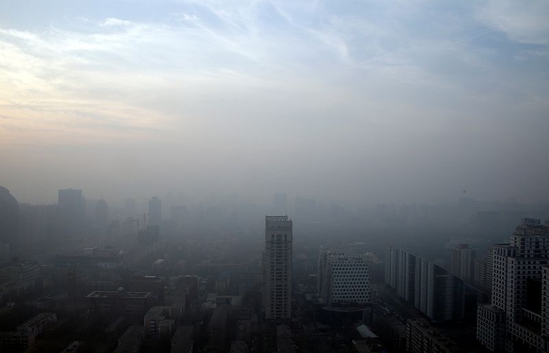 Buildings are seen in smog on a polluted day as a red alert for air pollution is issued in Beijing December 16, 2016. u00e2u20acu2022 Reuters pic