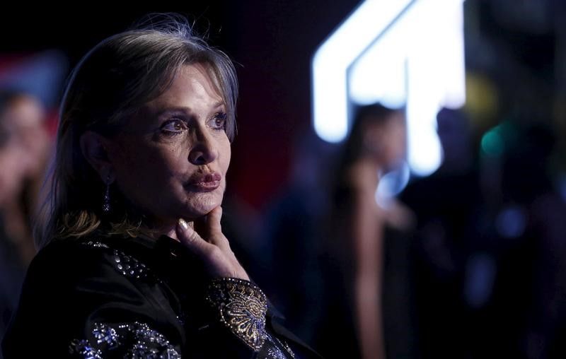 Cast member Carrie Fisher poses at the premiere of u00e2u20acu02dcStar Wars: The Force Awakensu00e2u20acu2122 in Hollywood, December 14, 2015. u00e2u20acu2022 Reuters pic