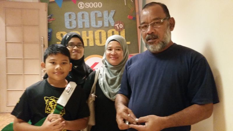 Mohd Nor Hashim said items from Malacca is more expensive than his hometown in the Klang Valley, where the family shops for school supplies every year.