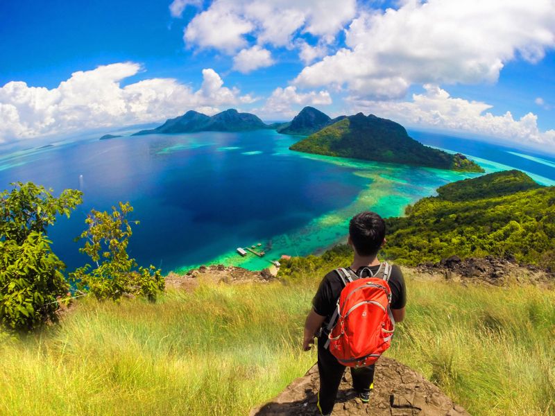 A short 30-minute hike and the  views from one of the cliffs on Bohey Dulang island are unparalleled. ― Picture courtesy of Sabah Tourism Board
