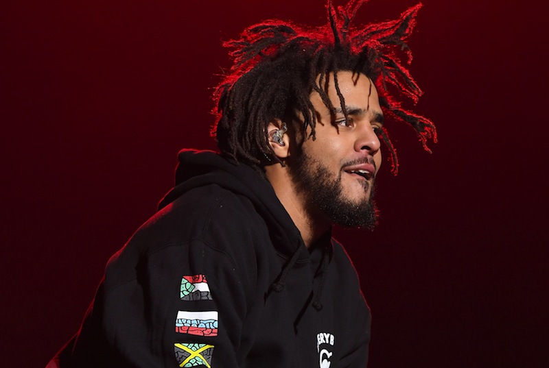 This file photo taken on October 1, 2016 shows Rapper J. Cole performing onstage during The Meadows Music & Arts Festival in New York. u00e2u20acu201d AFP pic