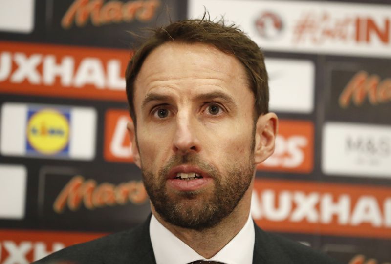 England manager Gareth Southgate during the press conference. u00e2u20acu201d Reuters pic