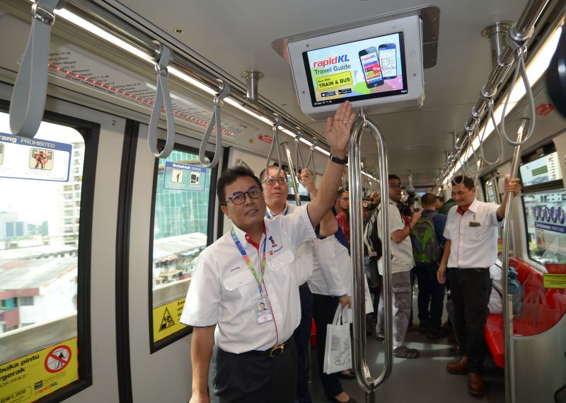 Rapid Rail Sdn Bhd chief executive Datuk Ir Zohari Sulaiman said Prasarana spent RM577.5 million to purchase 14 of said trains which will be introduced gradually. u00e2u20acu201d Picture by Saw Siow Feng