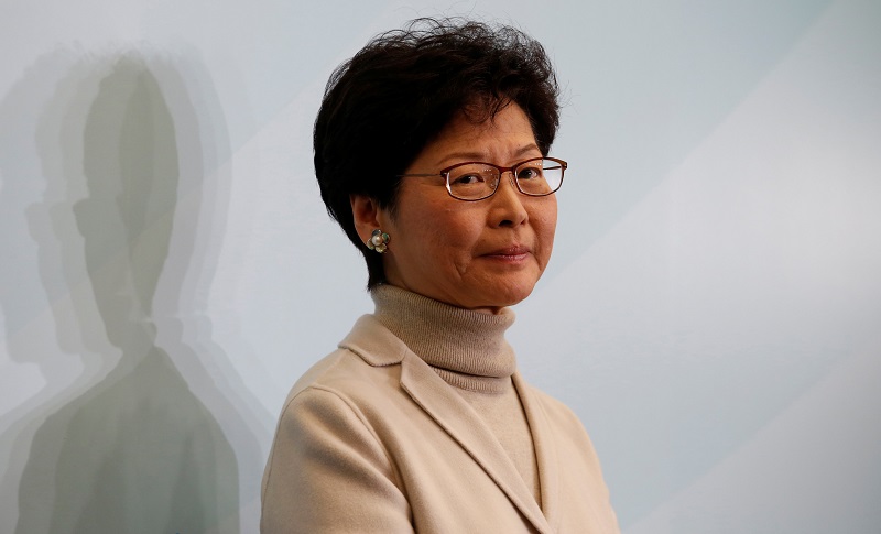 Resigned Hong Kong Chief Secretary Carrie Lam attends a news conference to announce her contest in a March election to become the next chief executive, in Hong Kong January 16, 2017. u00e2u20acu201d Reuters pic