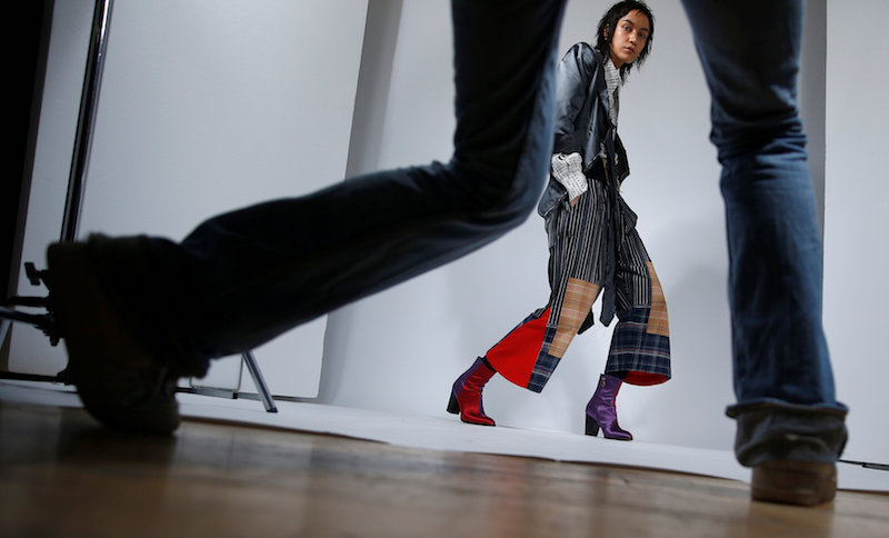 Soraya Jansen poses for a photographer backstage of the Vivienne Westwood catwalk show during London Fashion Week Menu00e2u20acu2122s 2017 January 9, 2017. u00e2u20acu201d Reuters pic