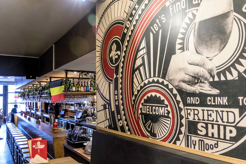 The bar at Moeder Lambic, one of Brussels’ most famous beer pubs. Co-owner Jean Hummler sees a decline in the export of Belgian beer. — Picture courtesy of Jo Turner/Zester Daily via Reuters