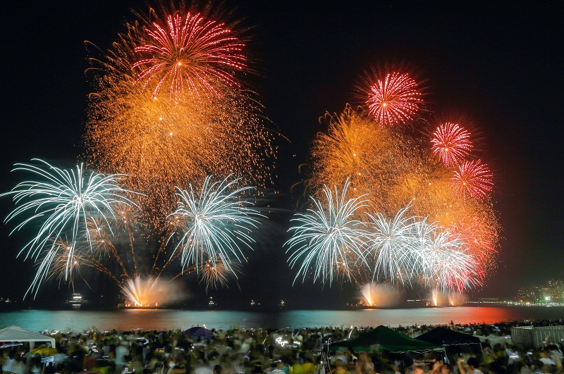 Fireworks explode over Copacabana beach during New Year celebrations in Rio de Janeiro January 1, 2017. u00e2u20acu201d Reuters pic
