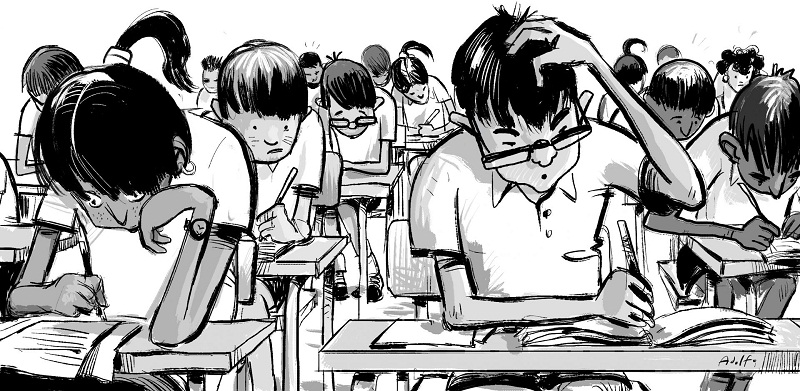 This writer says additional tuition for preschoolers only feeds into this culture of unrealistically high expectation that scoring an A is the ultimate goal; that your grade on a test reflects what you are capable of as a person. u00e2u20acu201d Graphic by Adolfo Arr