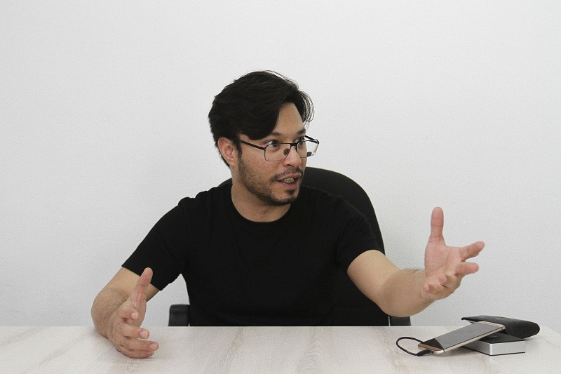 Dego founder and CEO Nabil Feisal Bamadhaj speaks during an interview with Malay Mail Online in Kuala Lumpur January 26, 2017. u00e2u20acu201d Picture by Yusof Mat Isa