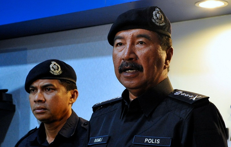 Sabah police Commissioner Datuk Ramli Din speaks to reporters during a press conference at Kota Kinabalu, January 29, 2017. u00e2u20acu201d Bernama pic