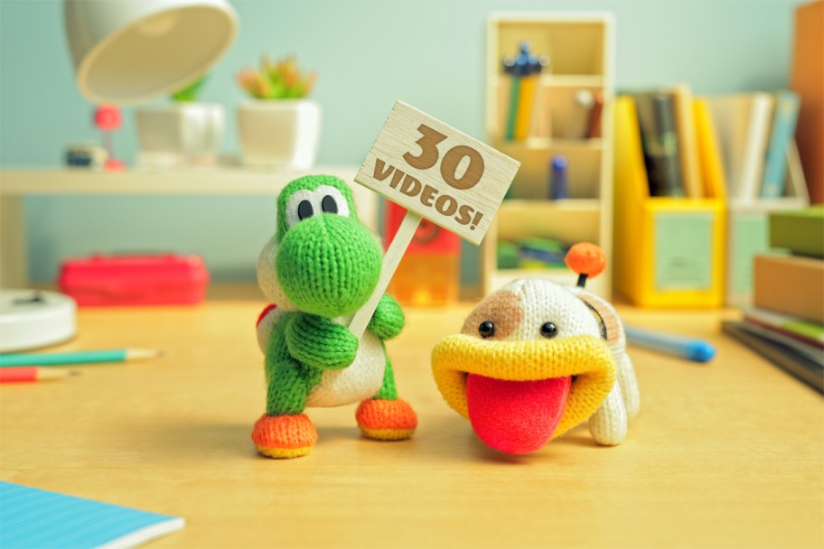 Each day u00e2u20acu02dcPoochy & Yoshiu00e2u20acu2122s Woolly Worldu00e2u20acu2122 is played unlocks a new animated clip. u00e2u20acu201d Picture by Good Feel/Nintendo