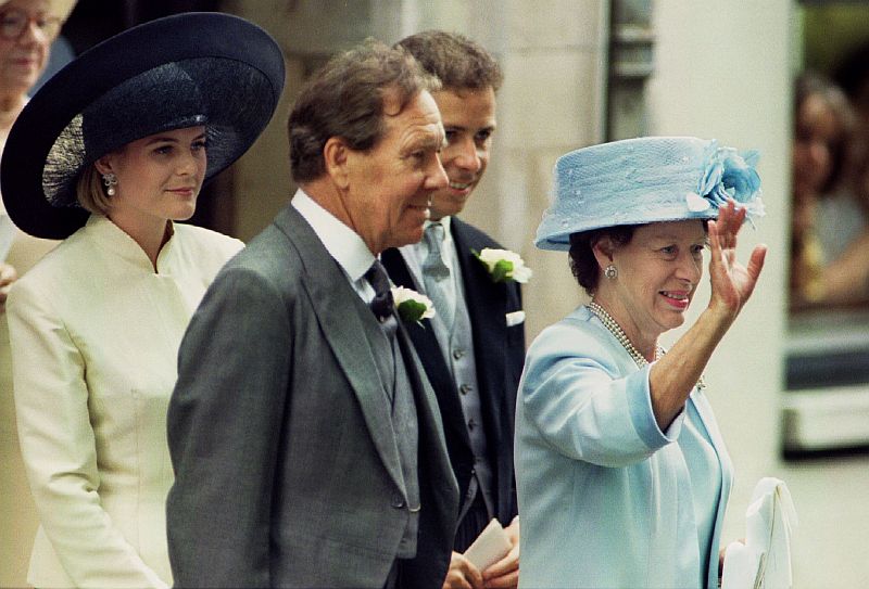 Princess Margaret (right) at her daughter Lady Sarah Armstrong Jonesu00e2u20acu2122 wedding to Daniel Chatto in London July 14, 1994. Princess Margeret is flanked by Lord Snowdon (centre), their son Viscount Linley, and Linley's wife Serena. u00e2u20acu2022 Reuters pic