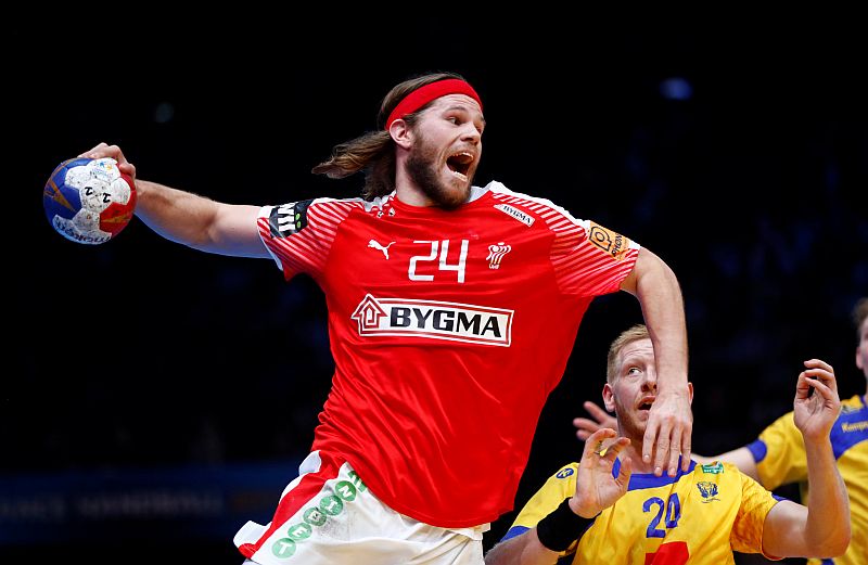 Mikkel Hansen of Denmark in action at the 2017 Men's World Championship Main Round  Group D competition in Bercy, Paris, January 16, 2017. u00e2u20acu2022 Reuters pic