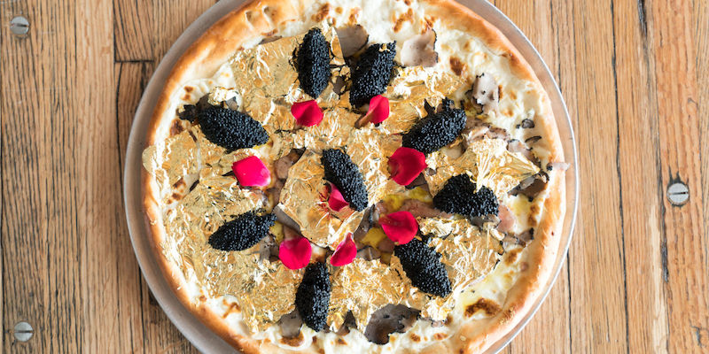 Gold leaf, caviar, truffles and foie gras: Is this the most decadent pizza ever created? u00e2u20acu201d Picture via Instagram.com/IndustryKitchen