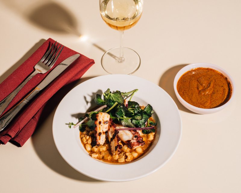 Octopus with burned-almond mole, served at Lalo in Manhattanu00e2u20acu2122s Chinatown neighbourhood, January 16, 2017. u00e2u20acu201d Picture by Cole Wilson/The New York Times