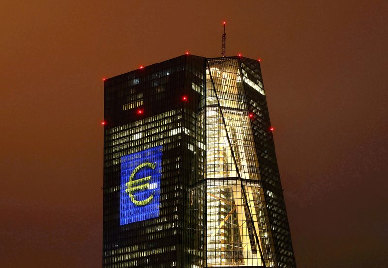 File picture shows the headquarters of the European Central Bank (ECB) being illuminated with a giant euro sign at the start of the u00e2u20acu02dcLuminale, light and buildingu00e2u20acu2122 event in Frankfurt, Germany, March 12, 2016. u00e2u20acu201d Reuters pic