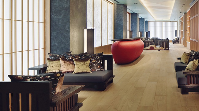 A view of the lobby area at Hoshinoya Tokyo as seen on its website. u00e2u20acu201d Picture courtesy of  Hoshinoya Tokyo