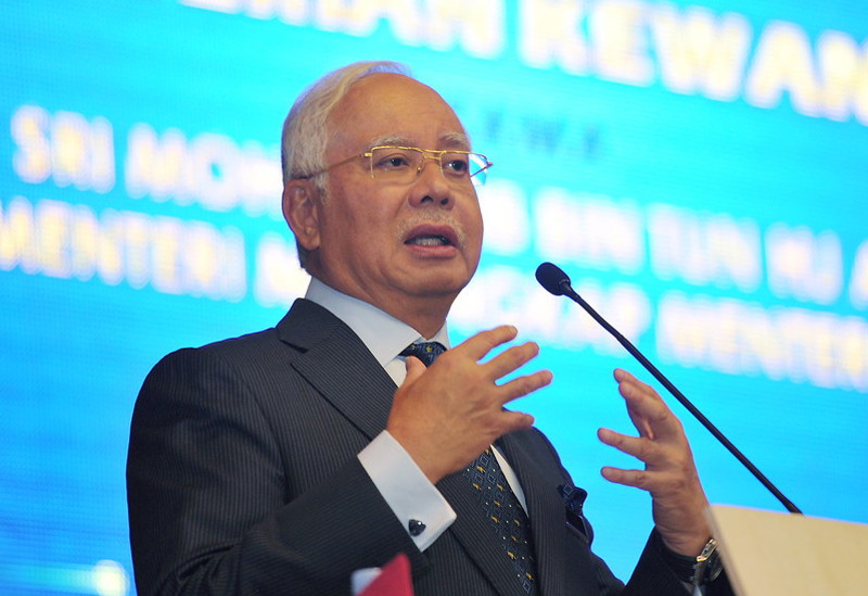 Prime Minister Datuk Seri Najib Razak speaking during the monthly gathering of the Ministry of Finance attended by civil servants from various departments under the ministry in Putrajaya, January 26, 2017. u00e2u20acu201d Bernama pic
