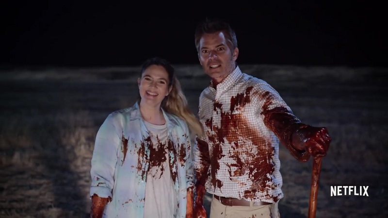 A screengrab from ‘Santa Clarita Diet’ that stars Drew Barrymore and Timothy Olyphant. ― AFP pic