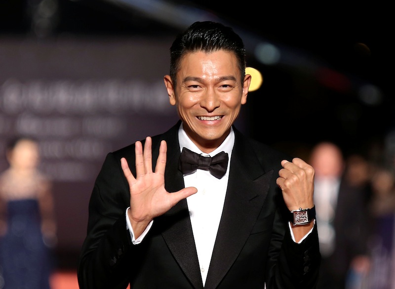 Hong Kong actor Andy Lau poses for photographers on the red carpet at the 50th Golden Horse Film Awards in Taipei November 23, 2013. u00e2u20acu201d Reuters pic