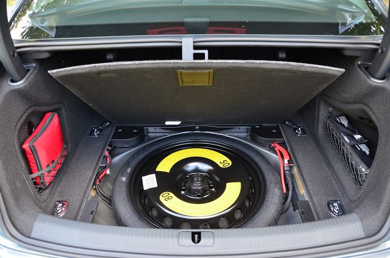 Space saver spare tyre in the rear boot.