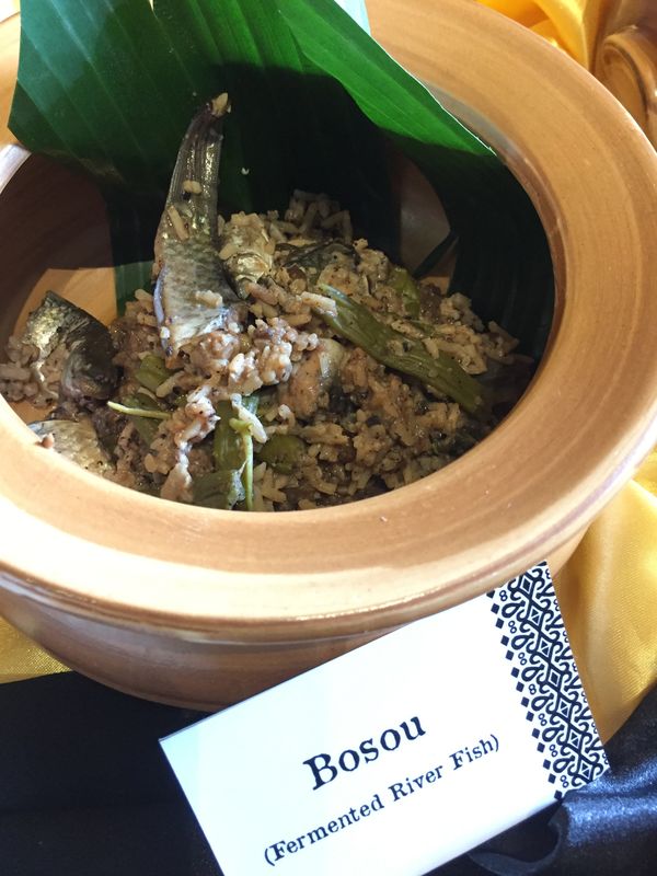 Bosou is eaten as a condiment to rice. 