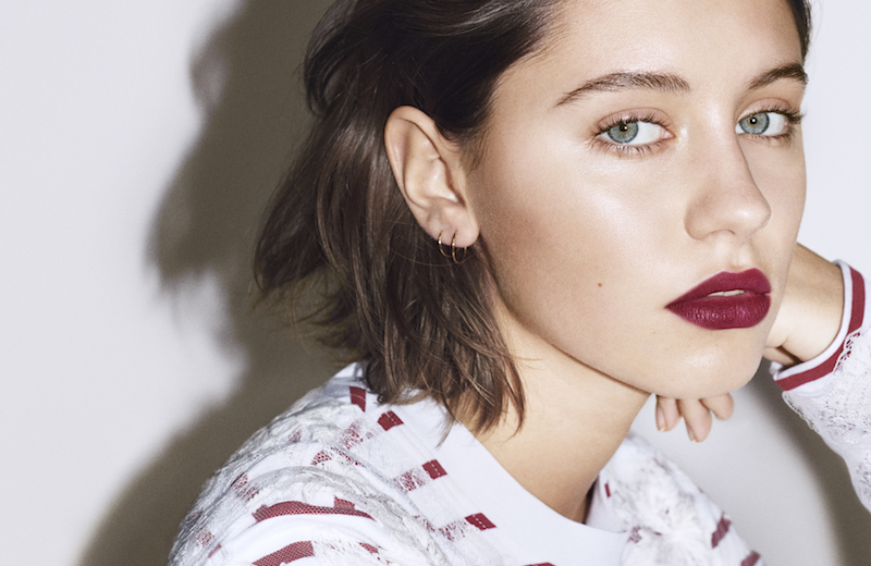 Iris Law for Burberry Beauty. She is the daughter of Jude Law and Sadie Frost. — Handout via AFP