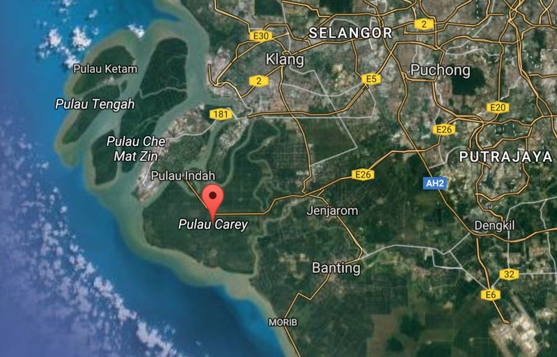 Carey Island, off Selangor has been touted as the site for a future port that will be a u00e2u20acu02dcmaritime game changeru00e2u20acu2122. u00e2u20acu201d Picture courtesy of Google Maps