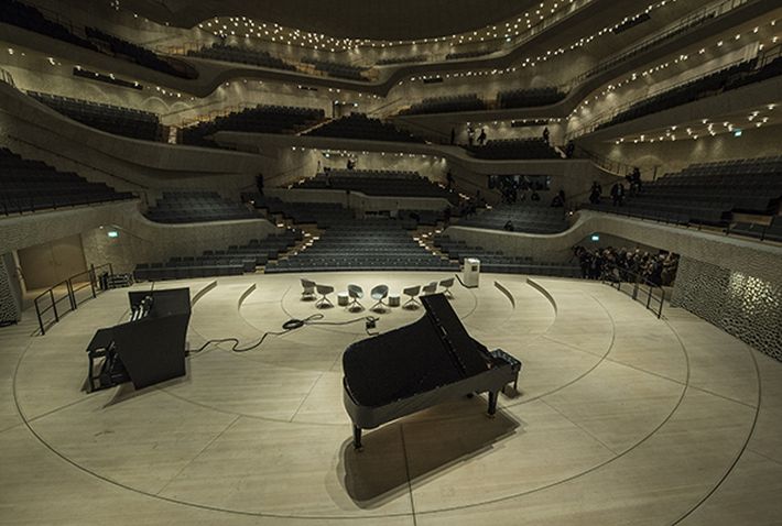 The main concert hall of the Elbphilharmonie concert hall in Hamburg. u00e2u20acu201d AFP pic