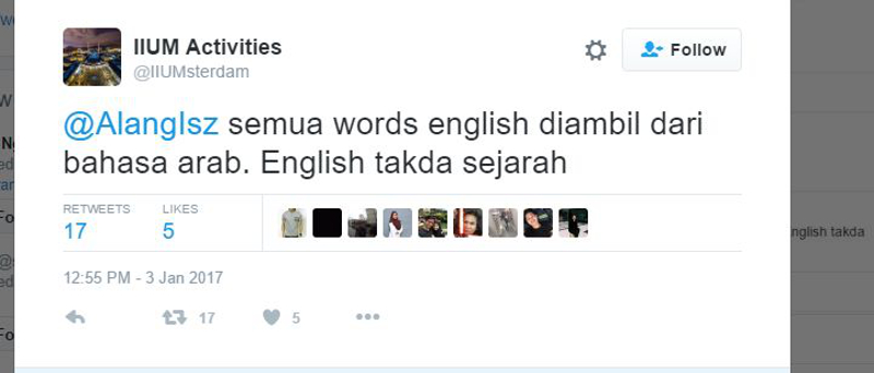 People with linguistics qualifications laughed a lot at this one.