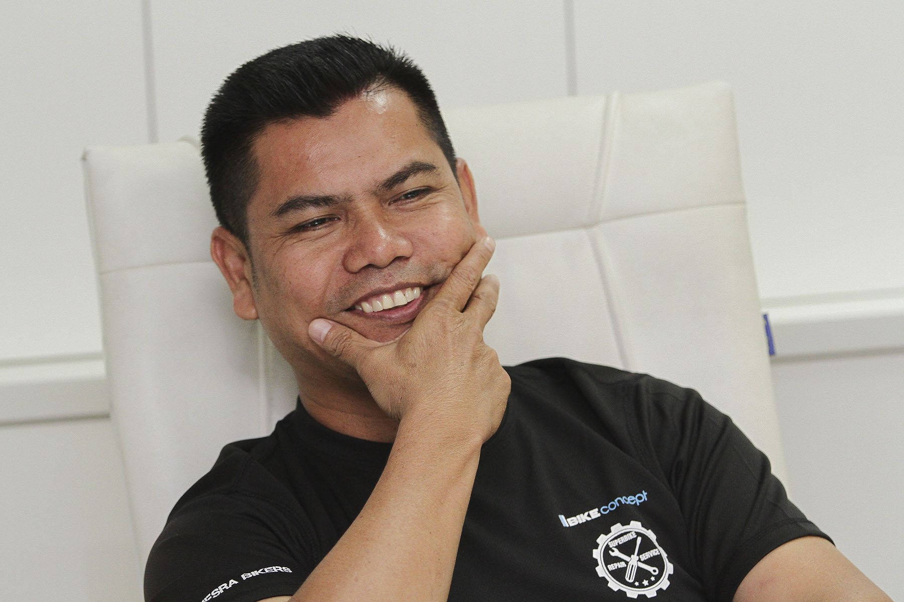 Datuk Seri Jamal Md Yunos memberi jaminan akan menyelesaikan isu tunggakan gaji sekiranya dipilih menjadi presiden FAS.u00e2u20acu201dFoto oleh Yusof Mat Isa