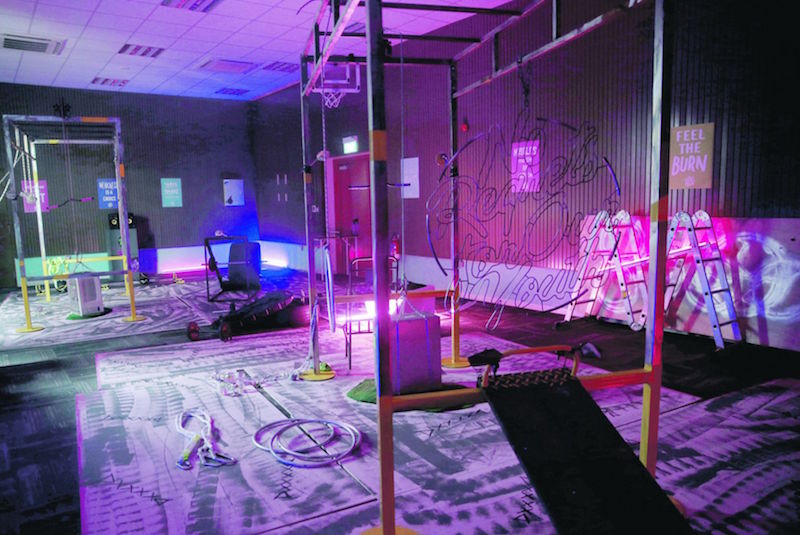 ‘No Regrets for Our Youth,’ which opens on January 12 as part of the Aliwal Urban Art Festival 2017 for Singapore Art Week, takes a hard look at the current form of gym culture. — TODAY pic