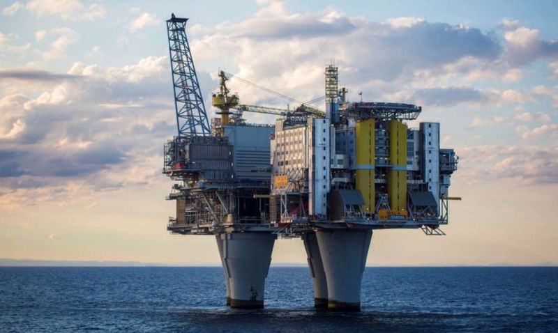 An oil platform is seen in the North Sea off Norway. u00e2u20acu201d Reuters pic