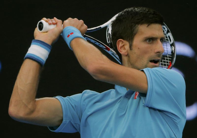 Serbia's Novak Djokovic in action during his Men's singles first round match against Spain's Fernando Verdasco at the Australian Open in Melbourne January 17, 2017. u00e2u20acu2022 Reuters pic