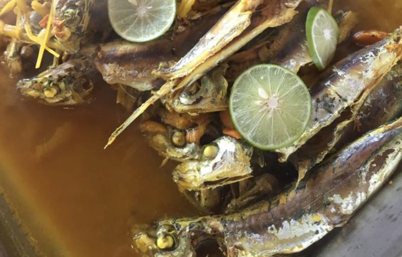 u00e2u20acu02dcPinasakanu00e2u20acu2122 is a quintessential Sabahan dish of braised u00e2u20acu02dcbasungu00e2u20acu2122 fish in u00e2u20acu02dctakob akobu00e2u20acu2122 and turmeric broth. This is also eaten with u00e2u20acu02dcambuyat.u00e2u20acu2122 u00e2u20acu201d Picture by Julia Chan