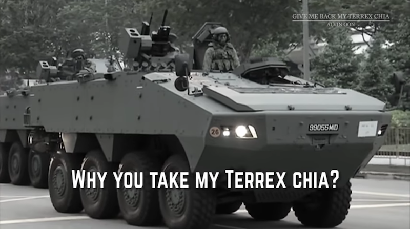 YouTuber Alvin Oonu00e2u20acu2122s song u00e2u20acu02dcWhy You Take My Terrex Chia?u00e2u20acu2122 has gone viral. u00e2u20acu201d Screengrab from YouTube