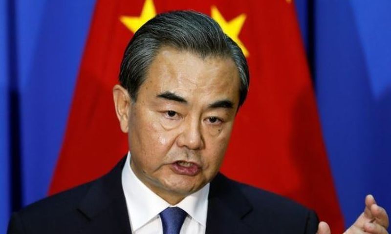 Chinese Foreign minister Wang Yi looks speaks to media after bilateral discussion with his Sri Lankan counterpart Mangala Samaraweera (not pictured) in Colombo, Sri Lanka July 8, 2016. REUTERS/Dinuka Liyanawatte